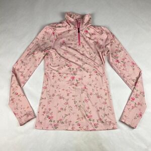 Bogner X Love Shack Fancy Women's Quarterzip Top Size XXS Pink Floral